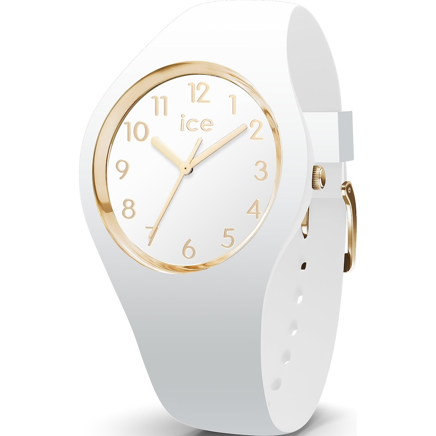 Ice Watch Damenuhr Kautschuk gold, weiß Damen