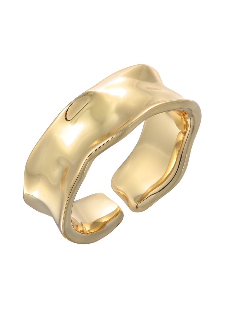 Elli Bandring Offen Struktur Farbe Gold für Damen 52