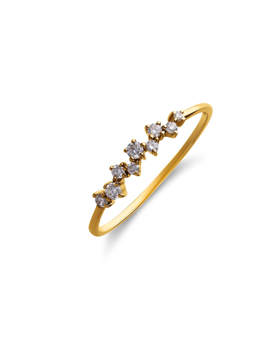 Lucardi Ring 585 Gold - Gelbgold 53mm Damen