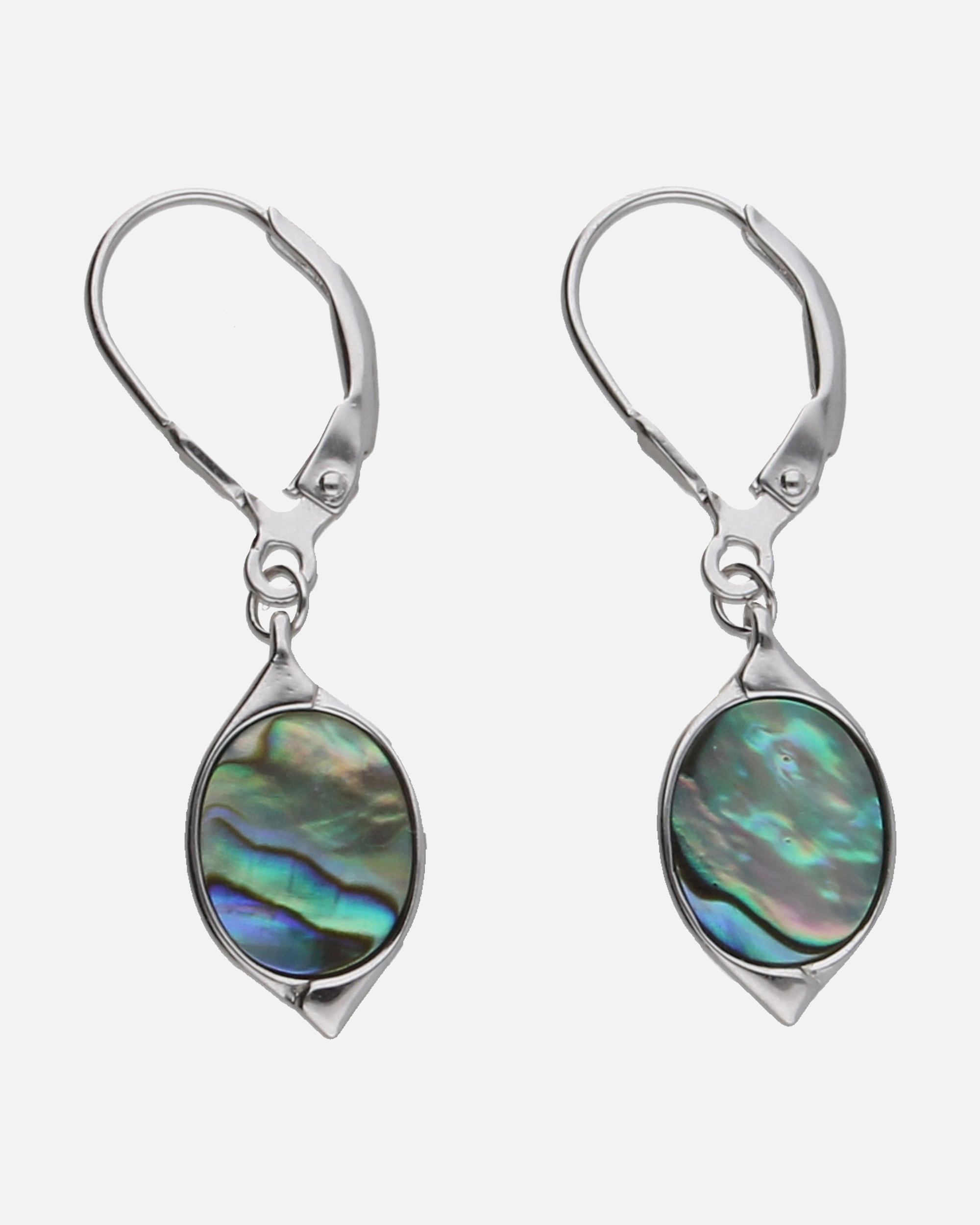 Ohrringe für Unisex Smart Jewel Ohrhänger mit Abalone, Silber 925 Onesize