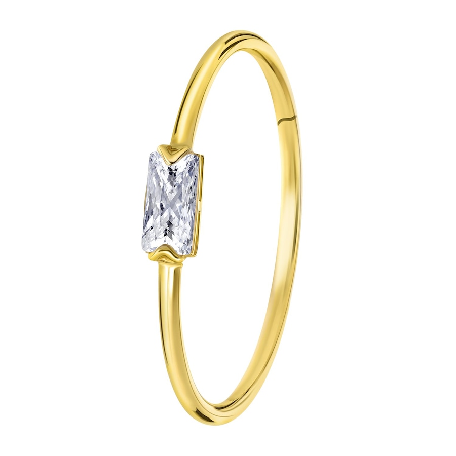 Lucardi Ringe 585 Gold - goldfarbig 57mm Damen