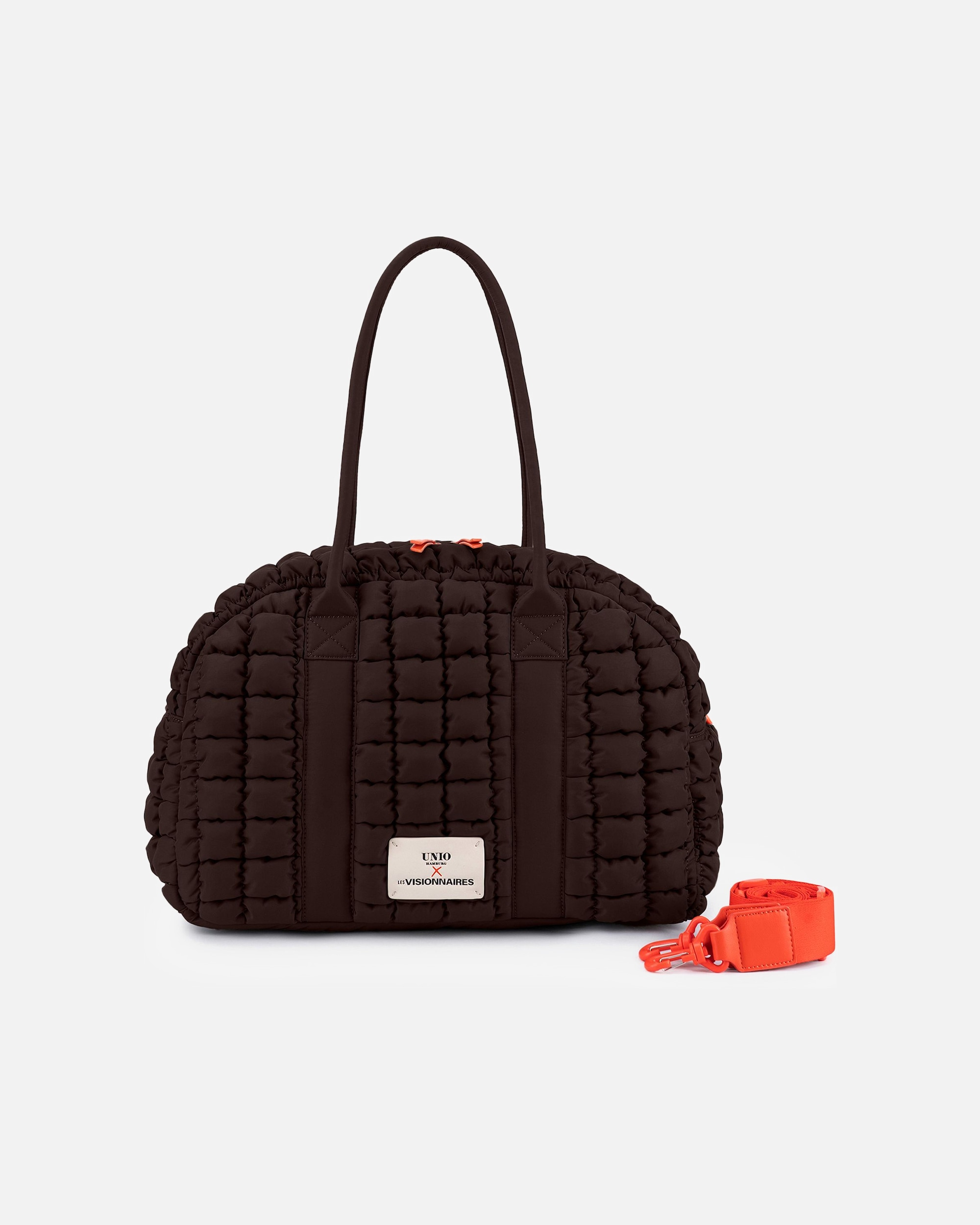 Tasche für Weiblich LES VISIONNAIRES Default Brand Line Unio Bowling Schultertasche chocolate