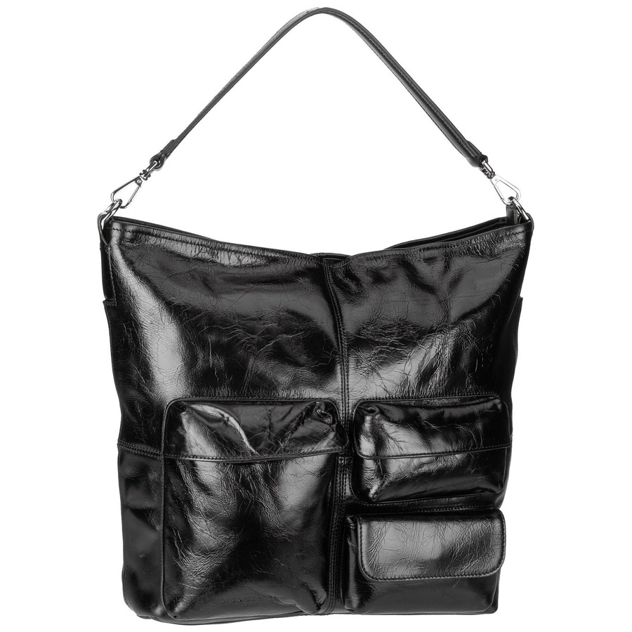 Liebeskind Handtasche LK 204 Archive Lack M Black Schwarz Damen
