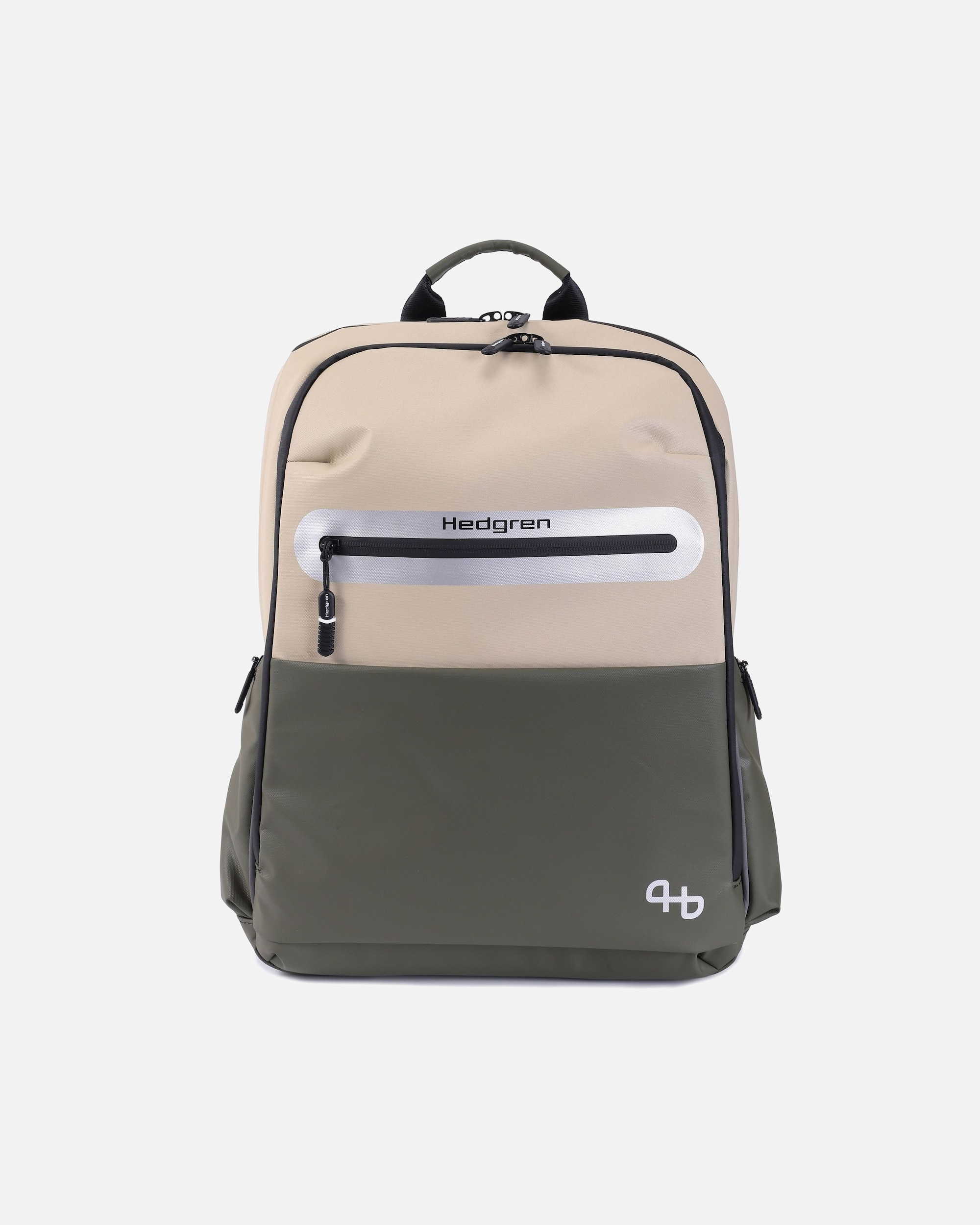 Rucksack für Männlich Hedgren Commute Bike Fahrradrucksack beige-olive
