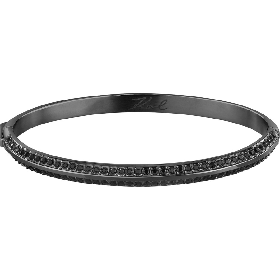 Karl Lagerfeld Armreif Edelstahl grau Damen