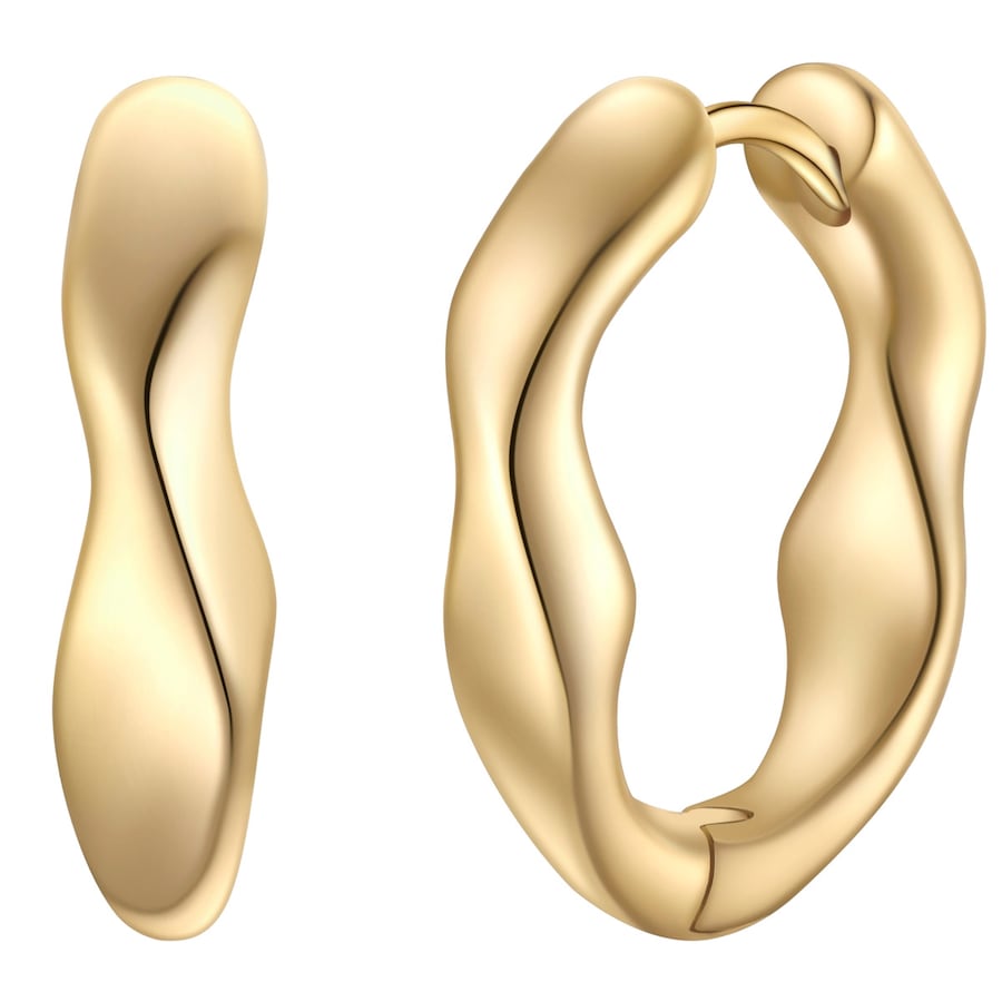 Glanzstücke München Creolen aus Sterling Silber in gelbgold 17,2 mm Damen