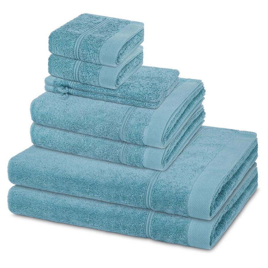 ROSS Handtuch-Set Rubin (8-teilig) Aquamarin Grau