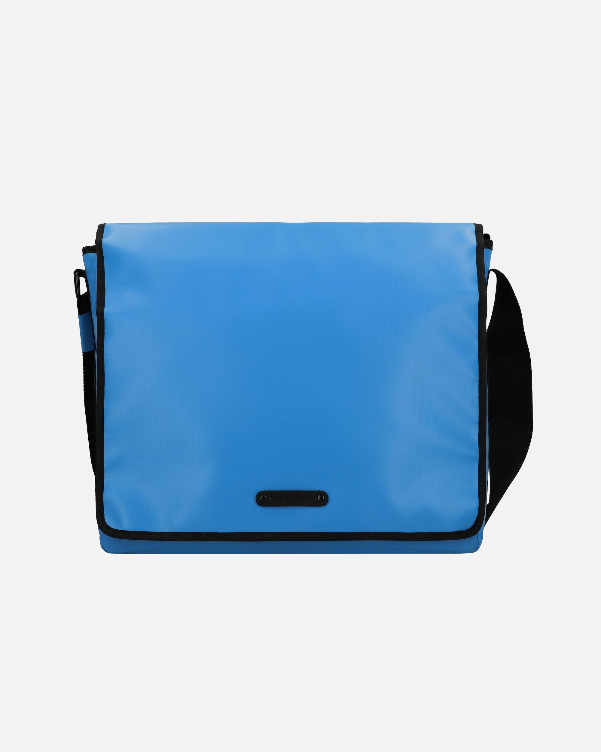 Laptoptasche für Männlich Greenburry Upcycled Tarpaulin Messenger 40 cm Laptopfach blue