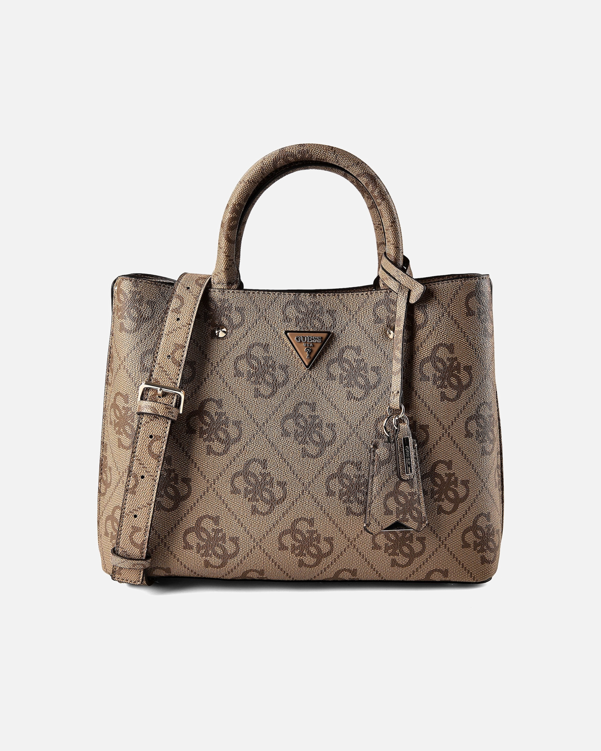 Tasche für Weiblich Guess Meridian II Shopper latte logo