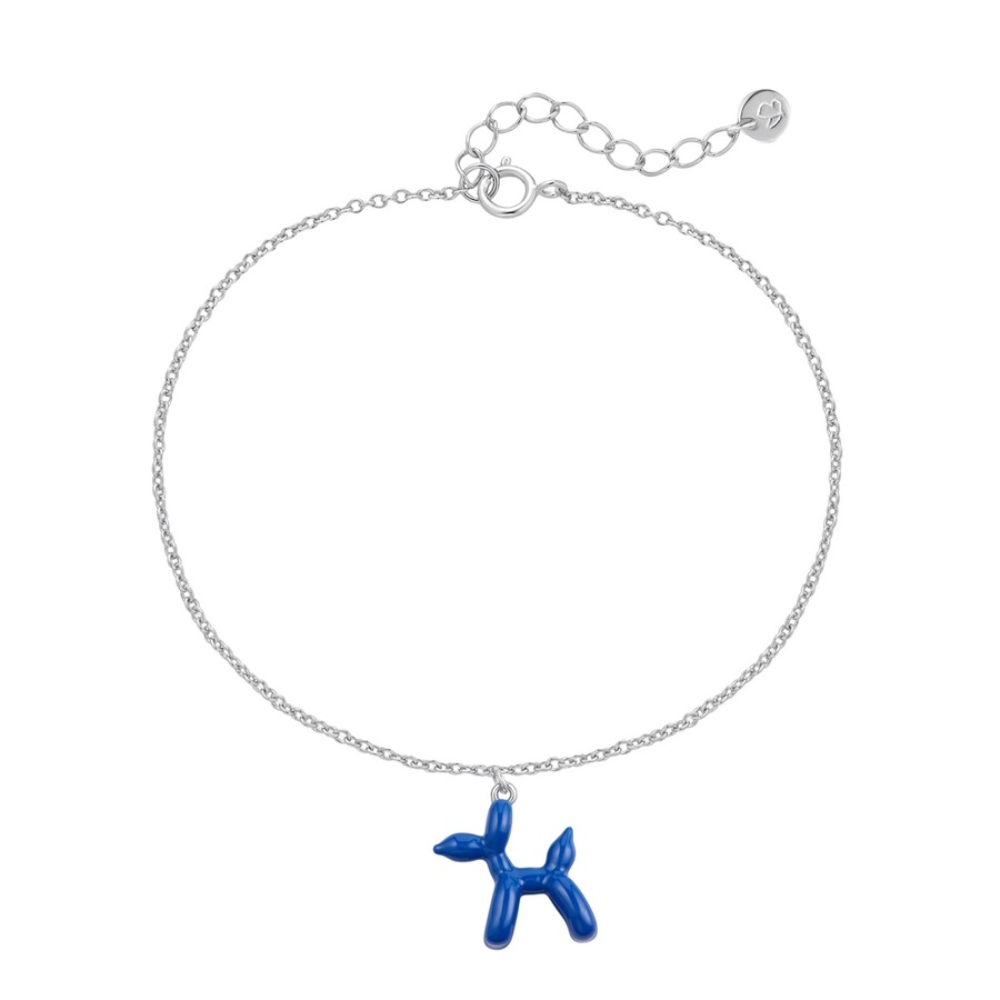 Glanzstücke München Armband Ballon-Hund aus Sterling Silber in 17,0 cm Basislänge + 3,0 Verlängerung Damen