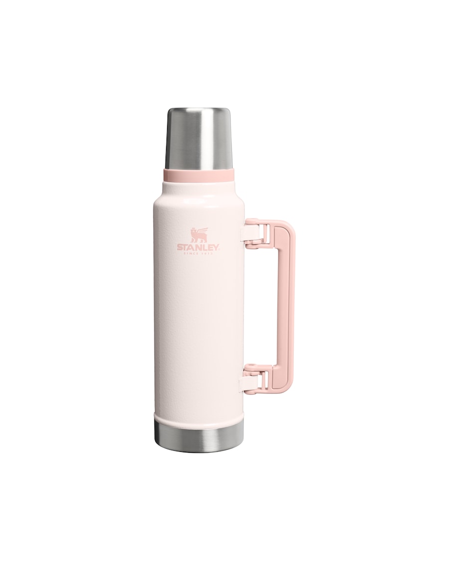 Stanley 1913 Isolierflasche - 1,4L CLASSIC LEGENDARY BOTTLE Hammertone Rose Quartz Weiss