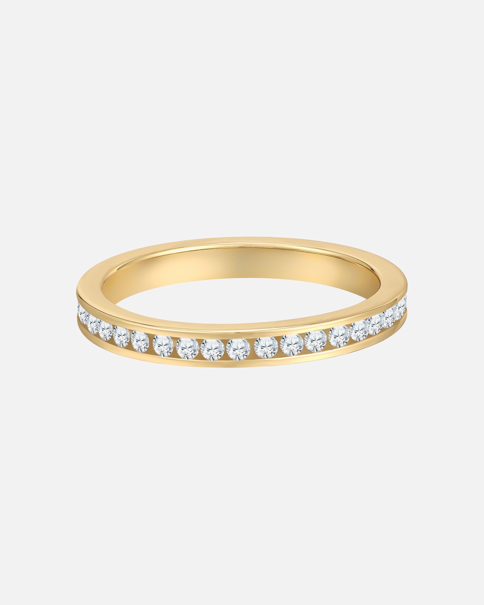 Ring für Weiblich Rafaela Donata Ring aus Sterling Silber in Gelbgold mit Zirkonia 50