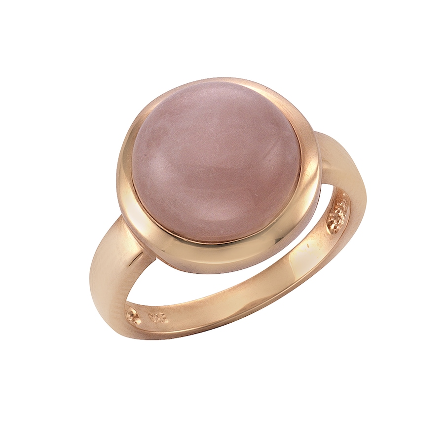 Zeeme Ring 925/- Sterling Silber Rosenquarz rosa 052 (16,6) Damen