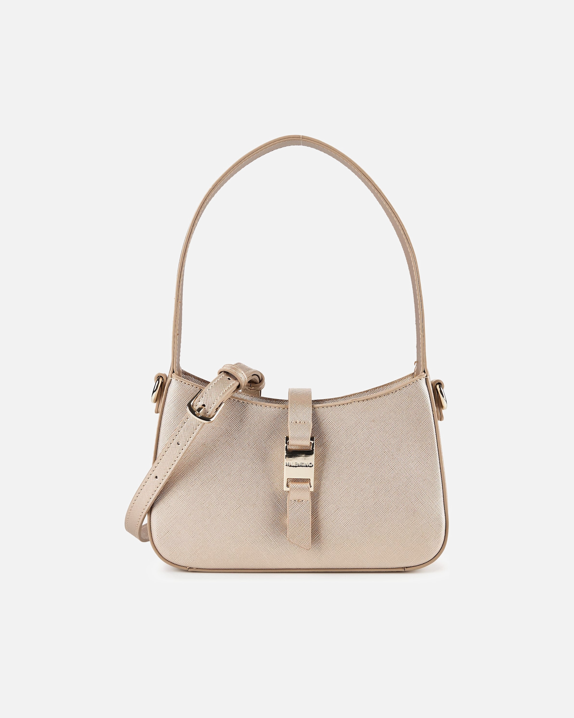Tasche für Weiblich Valentino Bags Slope Schultertasche champagne