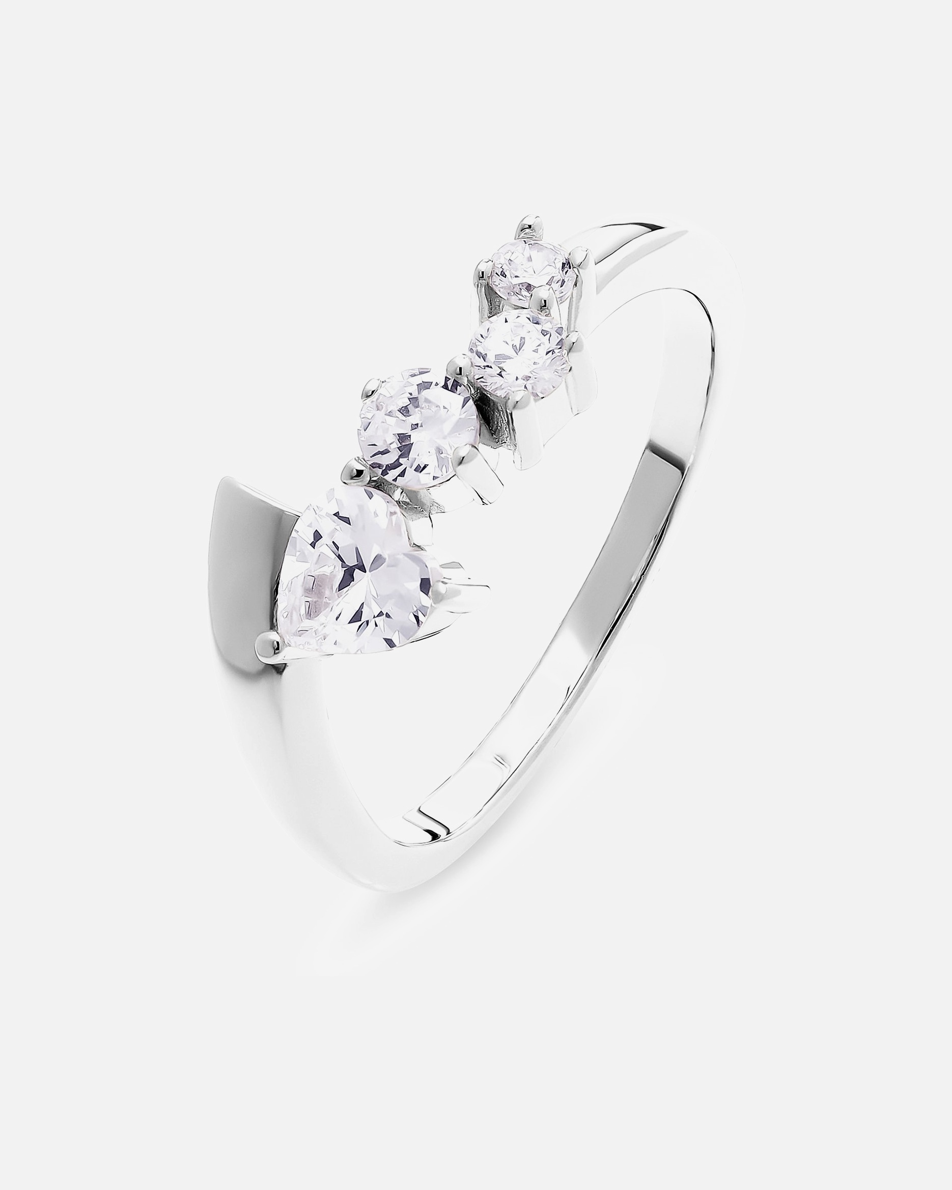 Ring für Weiblich Jette Damenring 925er Silber, recycelt 51