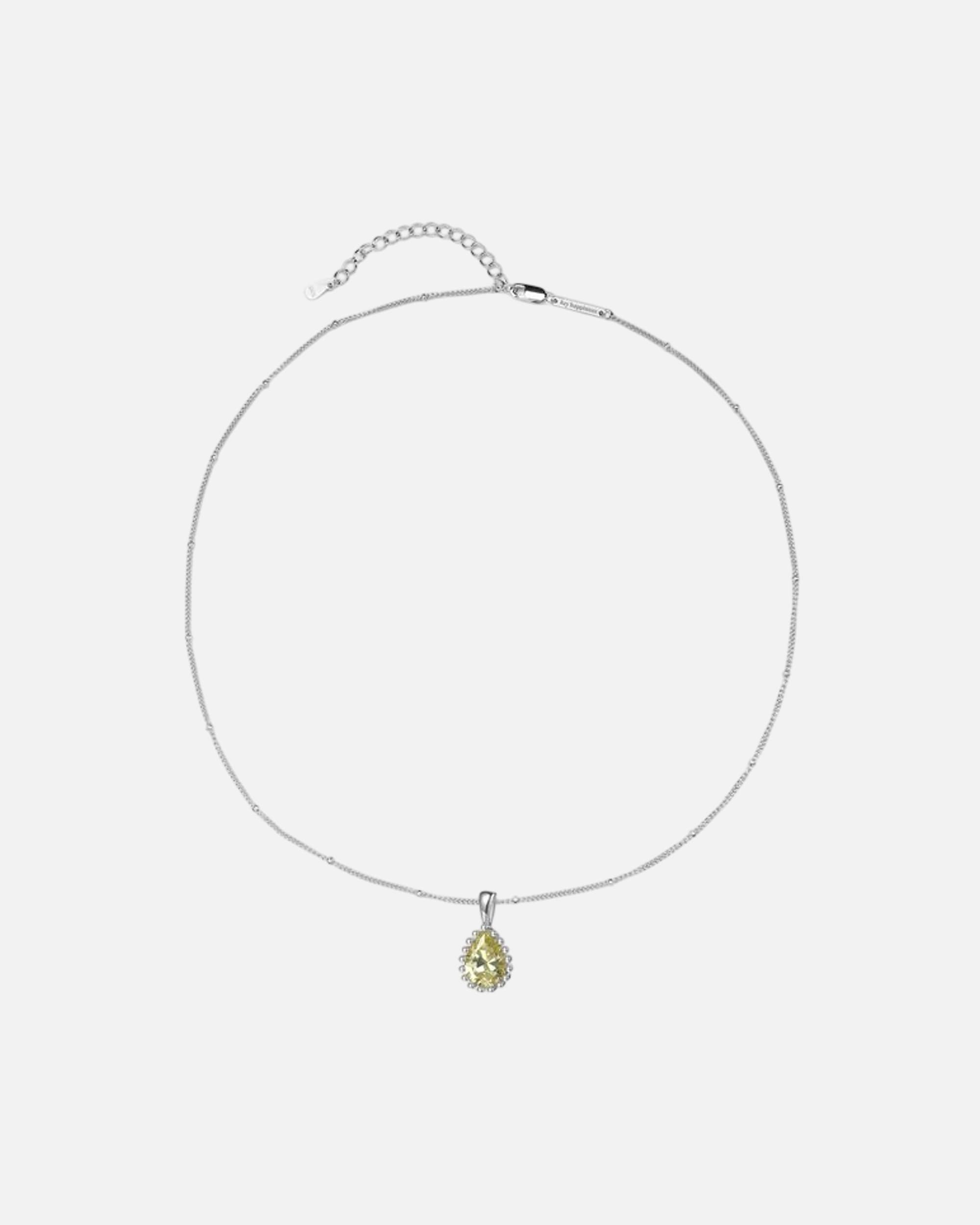 Halskette für Weiblich Hey Happiness Default Brand Line August Geburtsstein Halskette – 925 Sterling Silber Silber