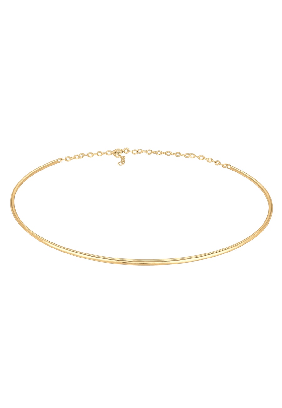 Elli Halskette Choker Cuff Basic It-Piece Blogger 925er Silber goldfarben Damen