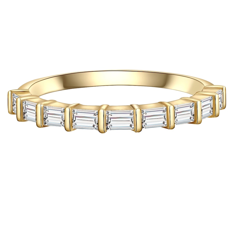 Glanzstücke München Ring Sterling Silber Zirkonia in Gelbgold 52 Damen