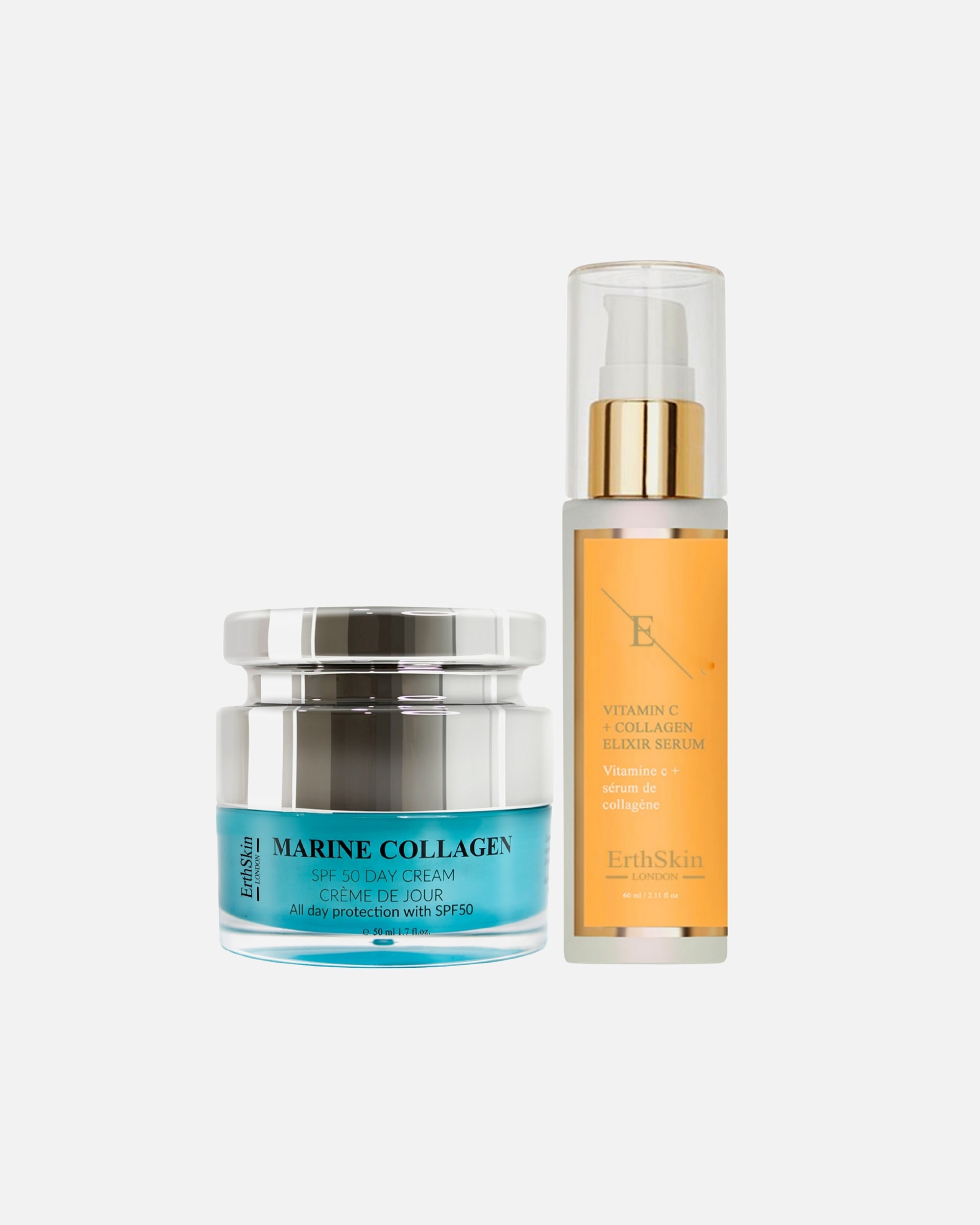 Gesichtspflegeset für Weiblich ErthSkin London LSF & Vitamin C Duo 1 Stück Stück