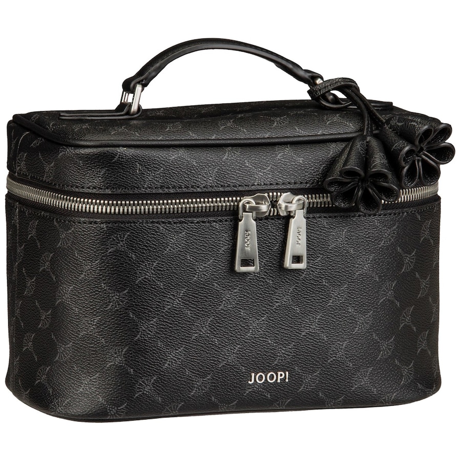 JOOP! Kosmetiktasche Cortina 1.0 Flora Washbag MHZ Phantom Schwarz Damen