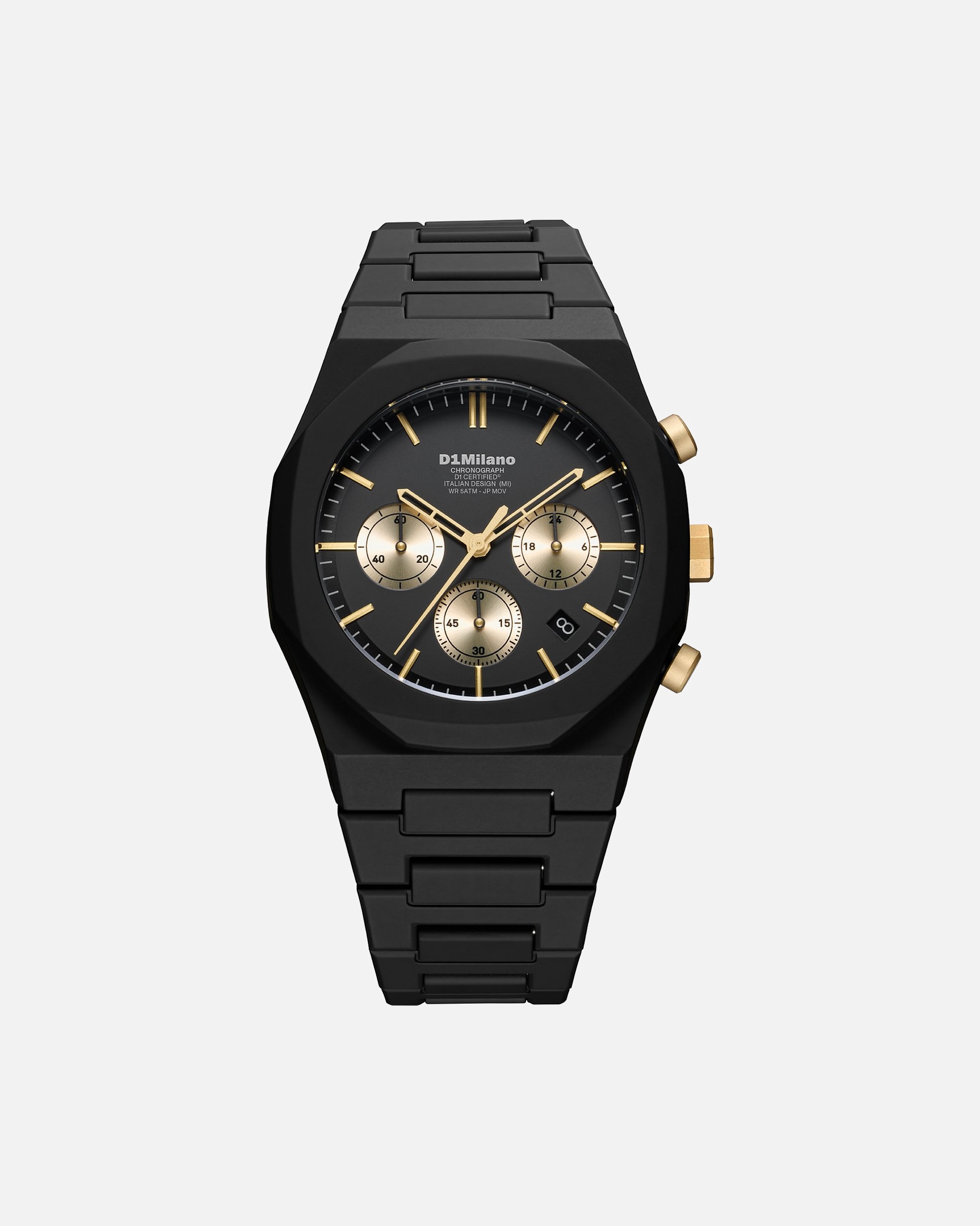 Uhr für Männlich D1 Milano Default Brand Line Herrenuhr Polycarbonat gelbgold
