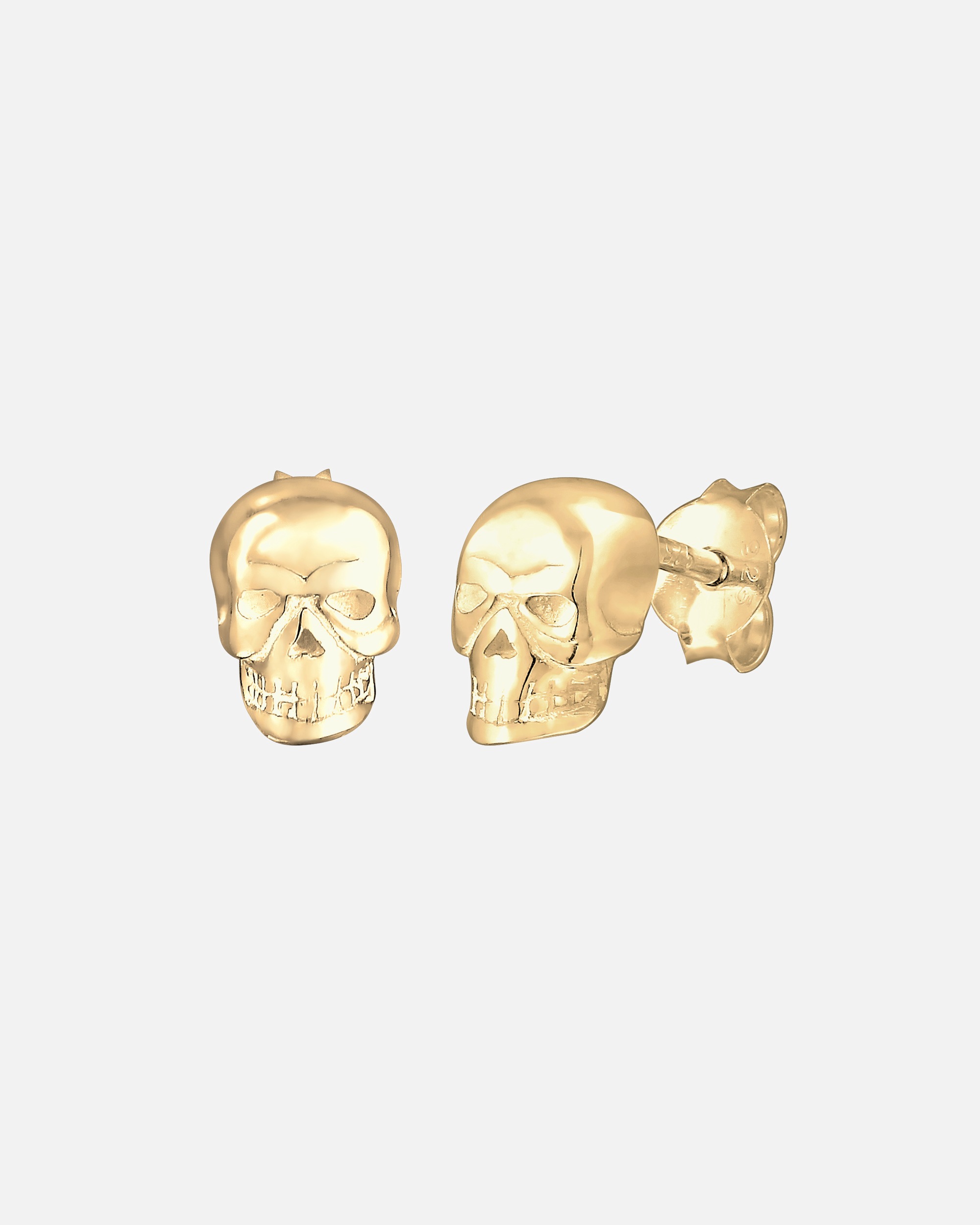 Ohrringe für Weiblich Elli Totenkopf Rock Gothic Trend 925 Silber OneSize