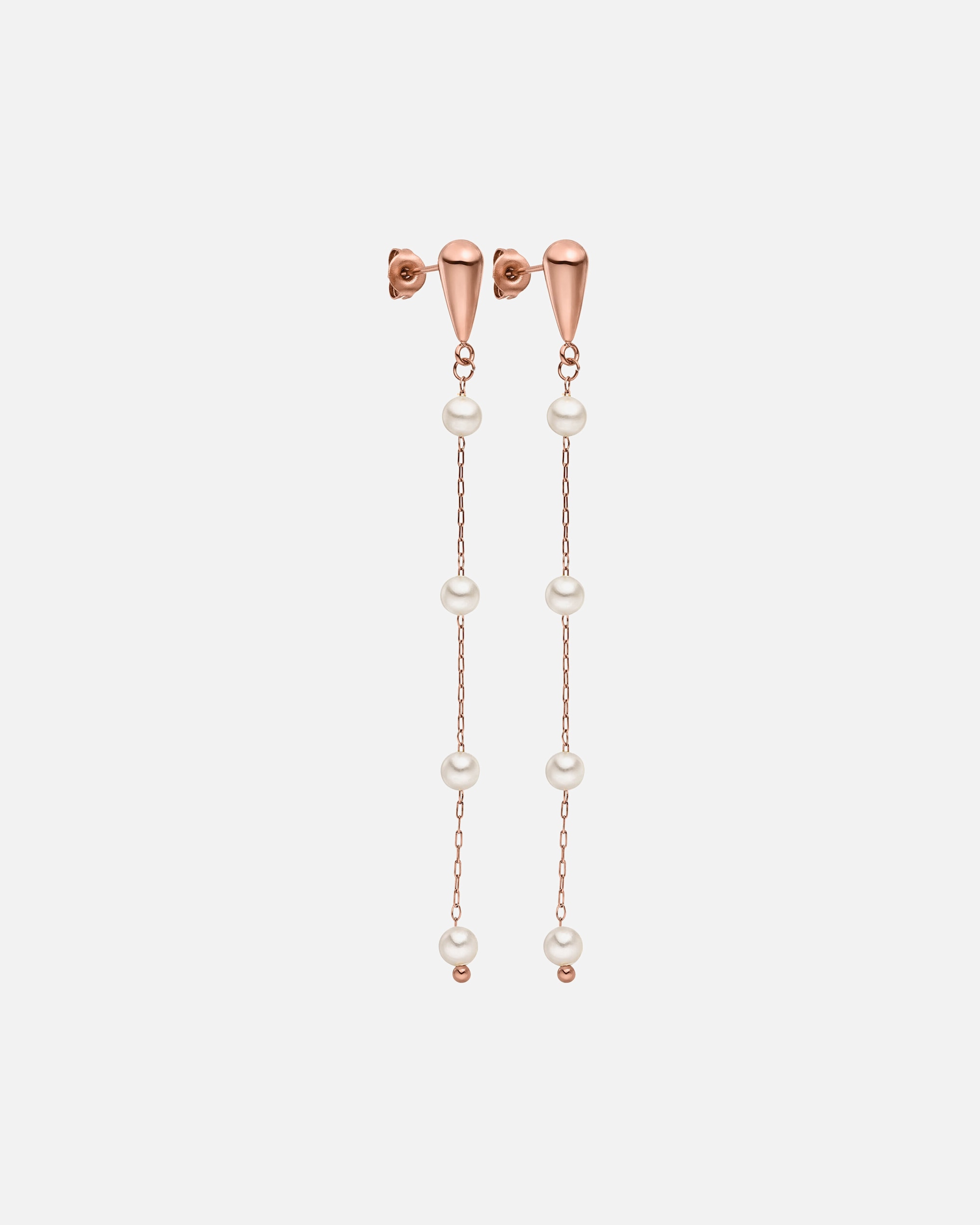 Ohrringe für Weiblich Purelei Dewdrop Ohrringe 100% Edelstahl Rosegold