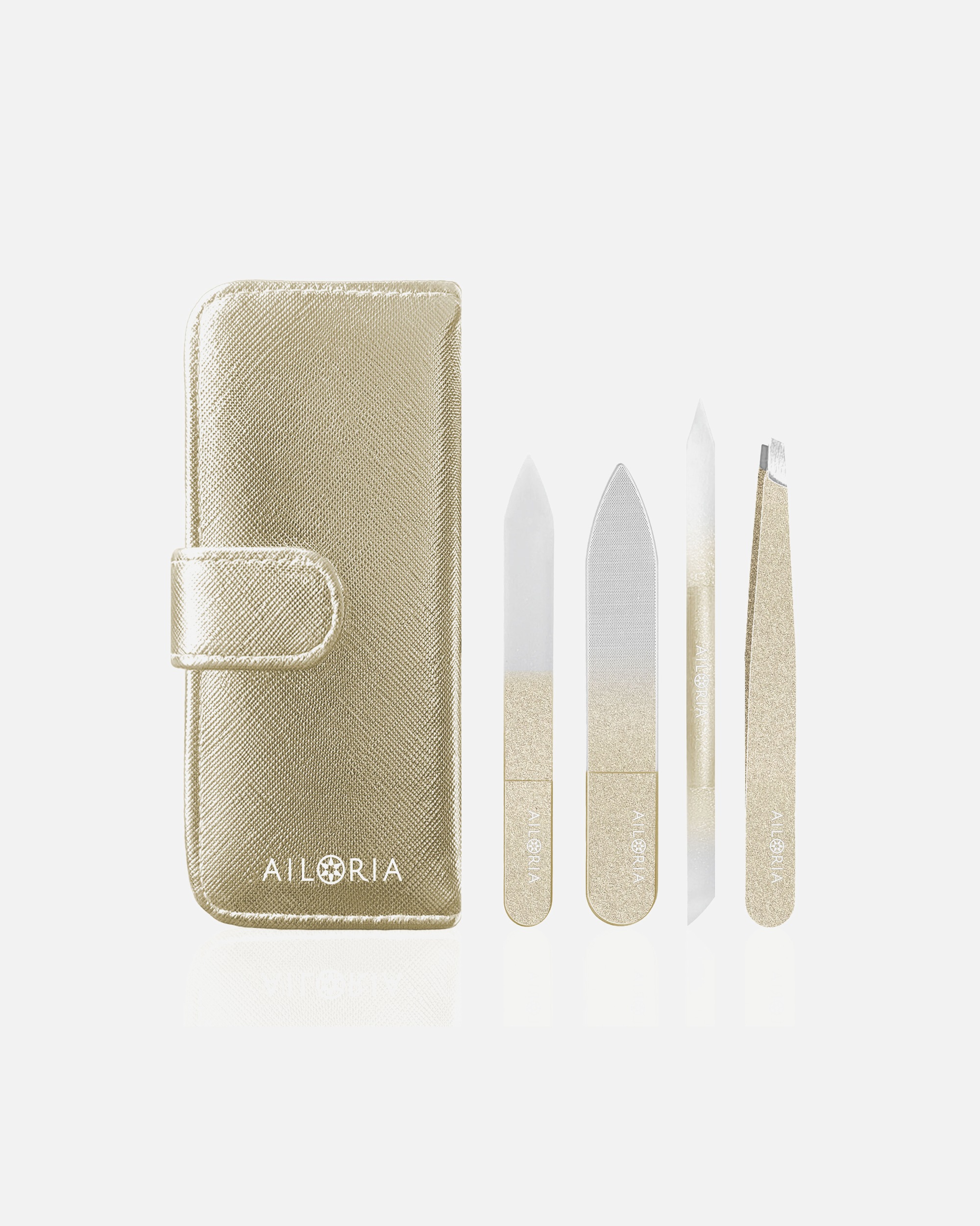 Nagelpflegeset für Weiblich Ailoria CONTOUR PETITE Nail File Set gold