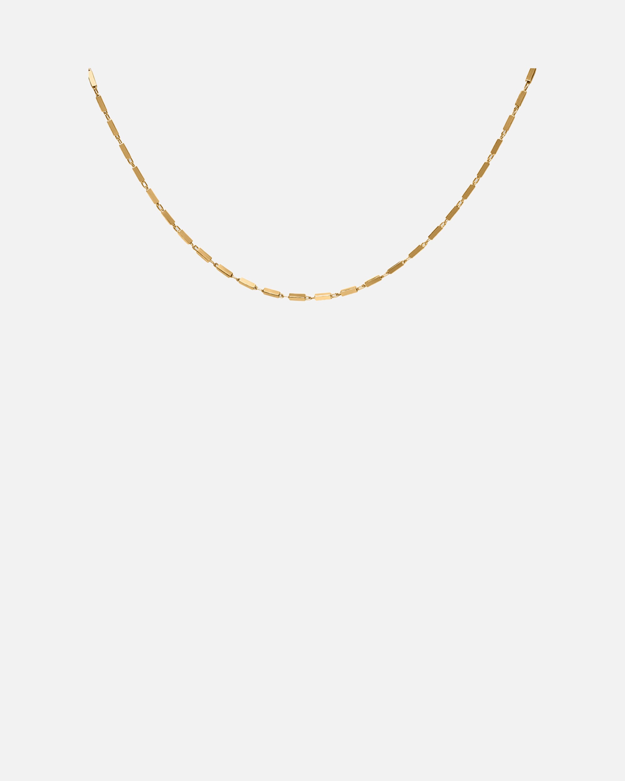 Halskette für Weiblich Stilnest Brick Choker 925 Sterling Silber goldfarben