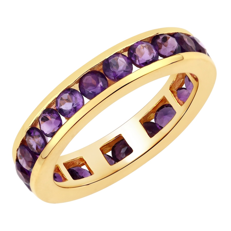 Rafaela Donata Ring Sterling Silber Amethyst in Gelbgold 56 Damen