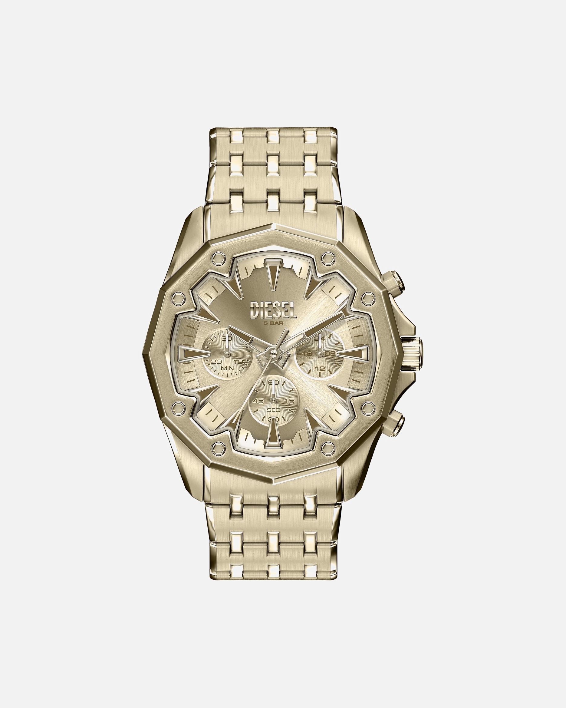 Uhr für Männlich Diesel Chronograph Edelstahl gold