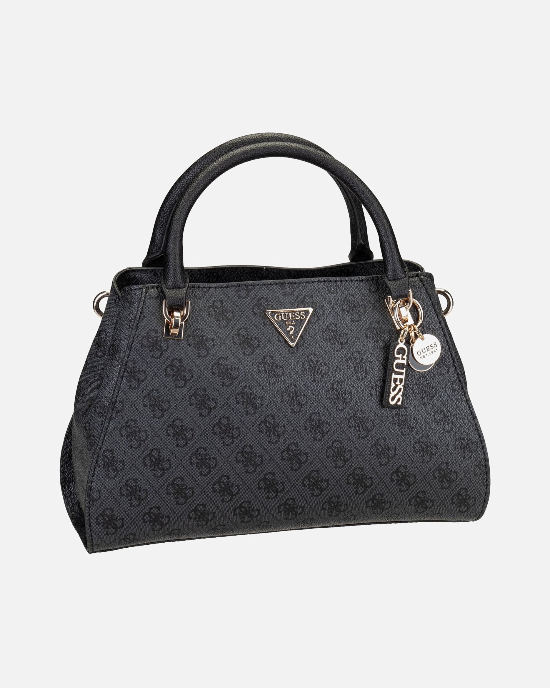 Handtasche für Weiblich Guess Handtasche Noelle II Luxury SAT 72070 Logo Coal