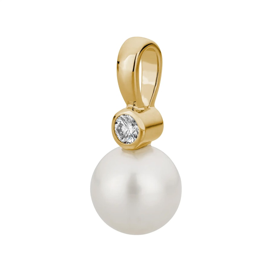 Lyomi Anhänger 585/- Gold Diamant Lab Grown 0,07ct. gelb vergoldet Damen
