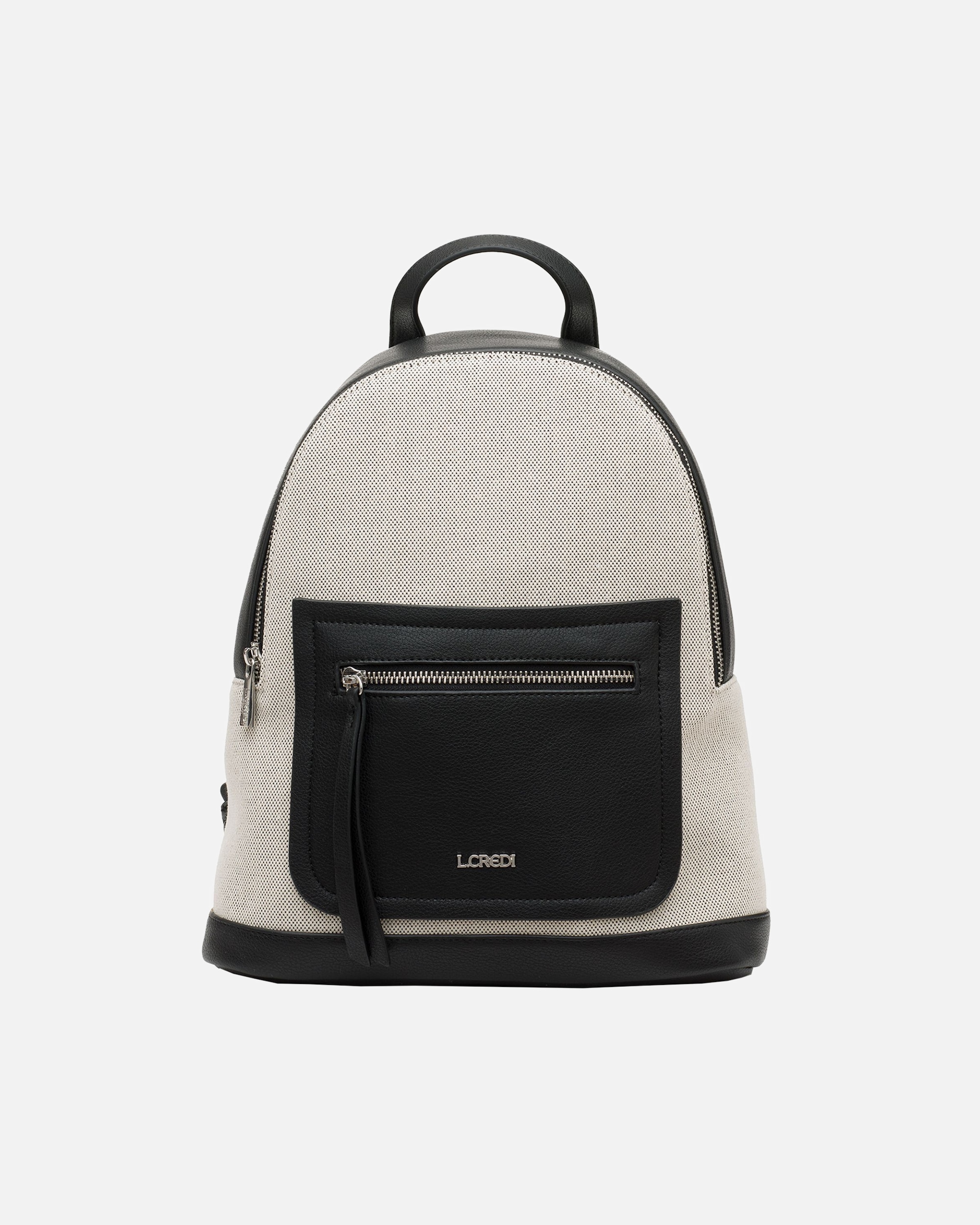 Rucksack für Weiblich L.CREDI Paola City-Rucksack schwarz