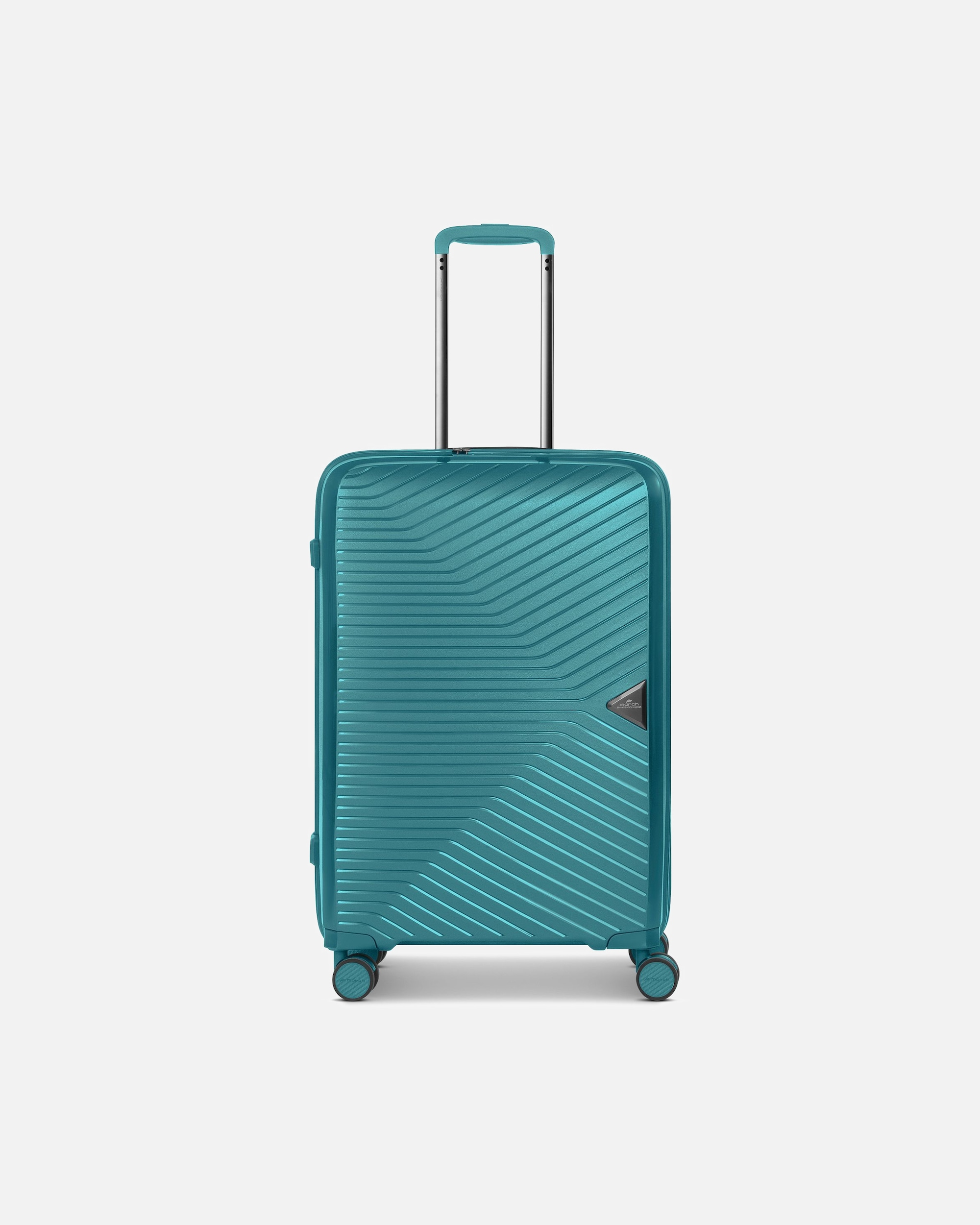 Trolley für Männlich March15 Trading Gotthard Edition 4 Rollen Trolley 67 cm aqua metallic
