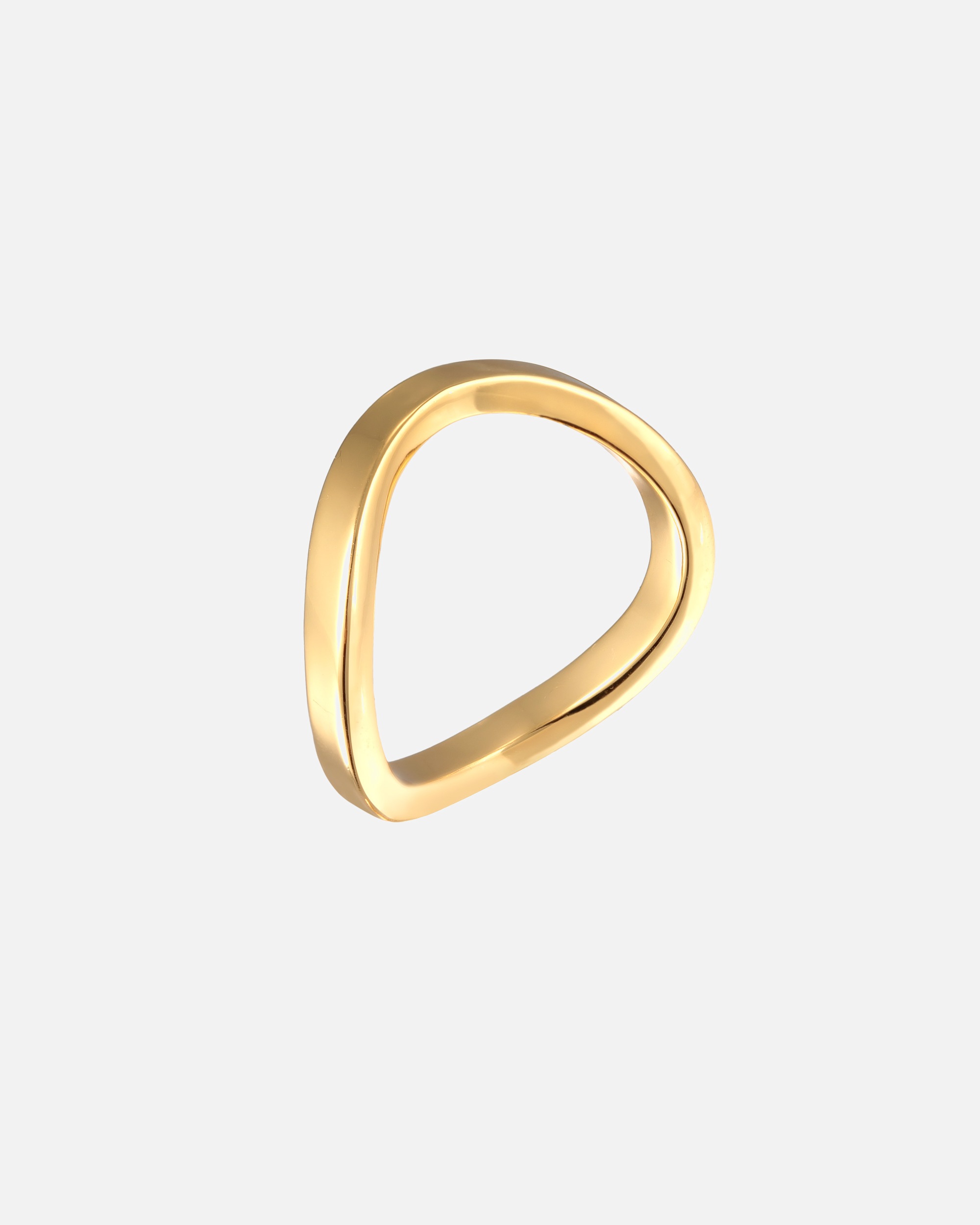 Ring für Weiblich Elli Elli Ring Bandring Stapelring Welle Farbe Gold für Damen 58