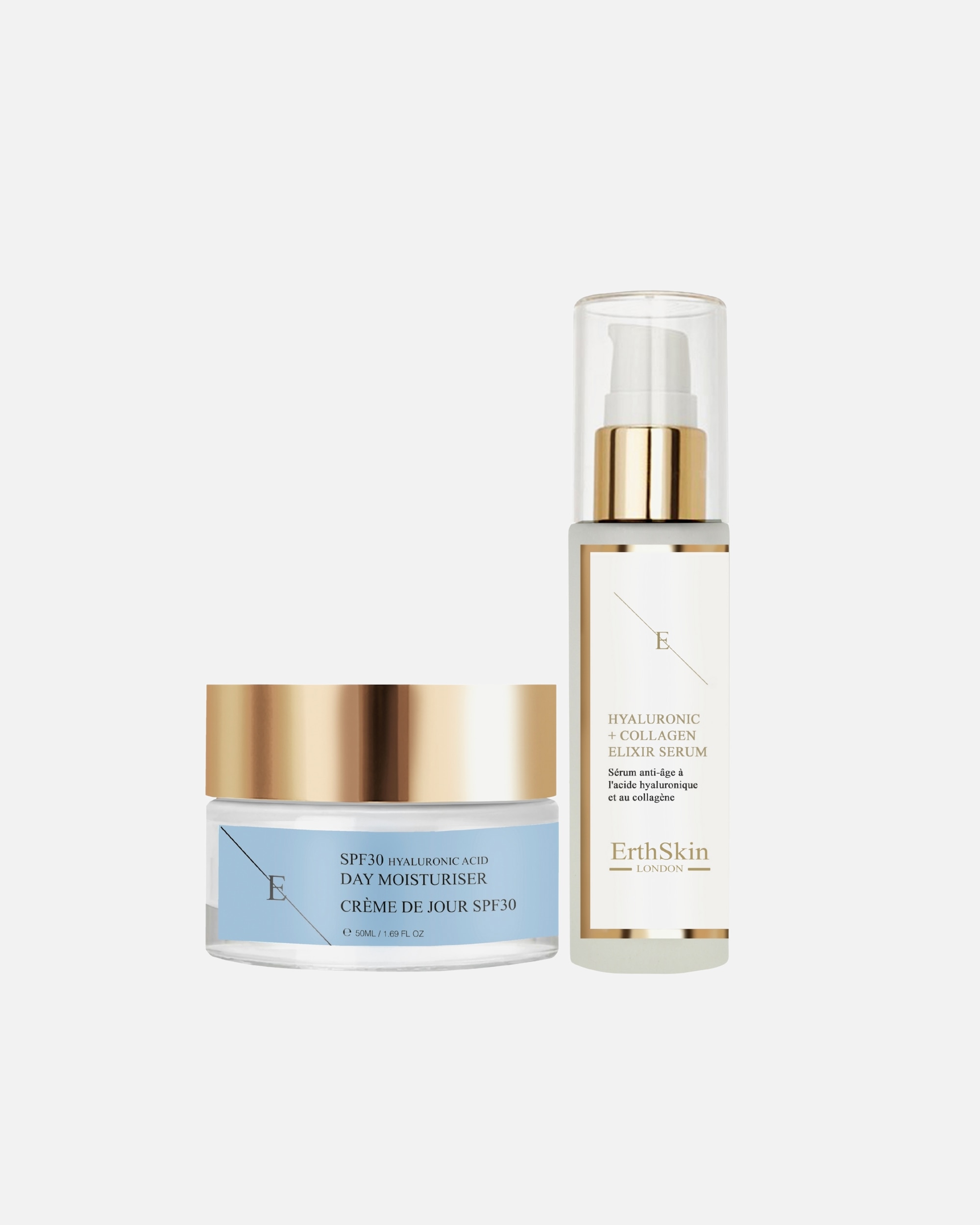 Gesichtspflegeset für Weiblich ErthSkin London Hydra Glow SPF30 Duo 1 Stück Stück