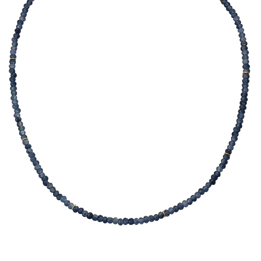 Glanzstücke München Halskette aus Sterling Silber in gelbgold mit Chalcedon 40,0 cm Basiskette + 5,0 Verlängerung Damen