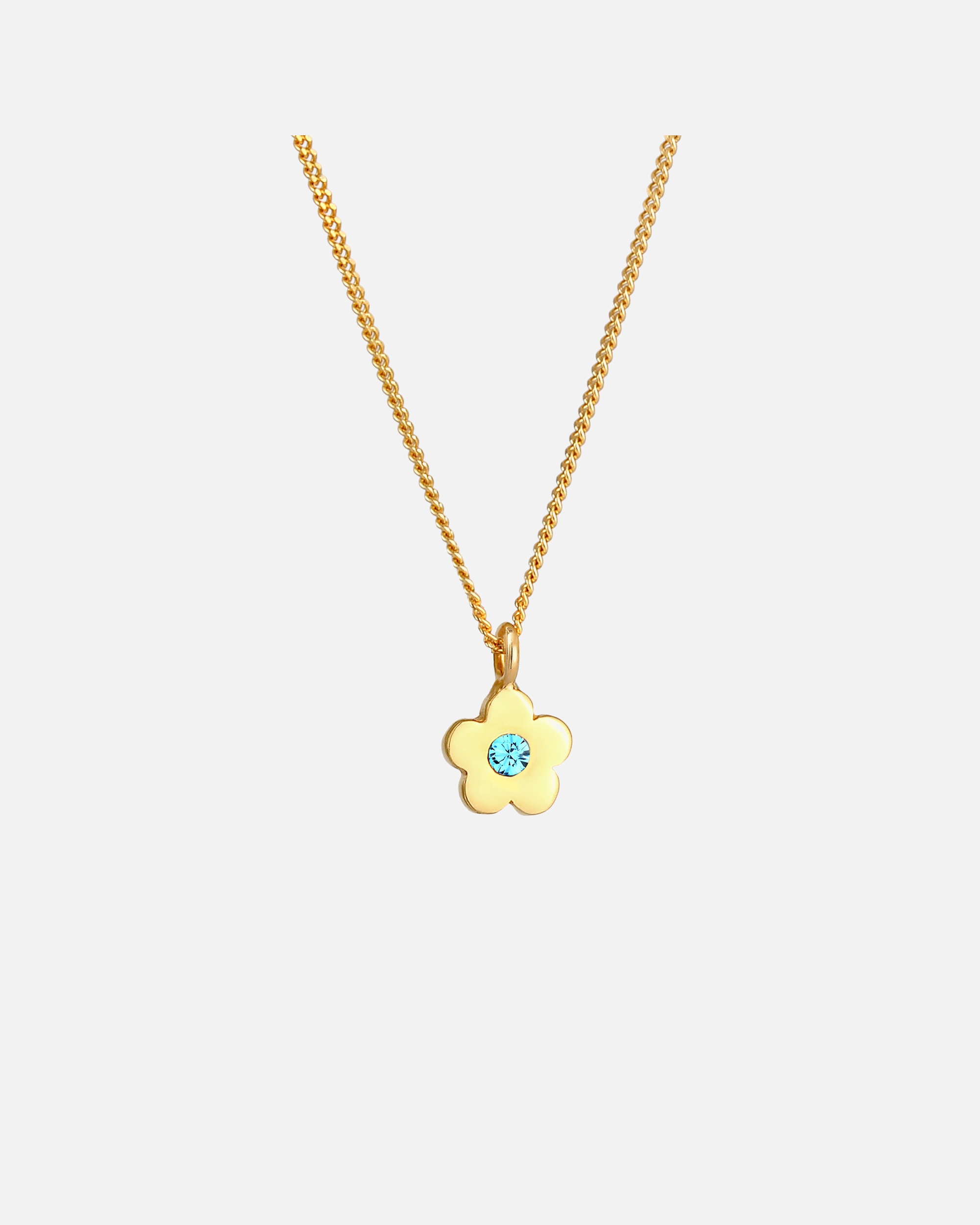 Halskette für Weiblich Elli Kinder Blume 925 Sterling Silber, mit Kristallen von Swarovski® 36