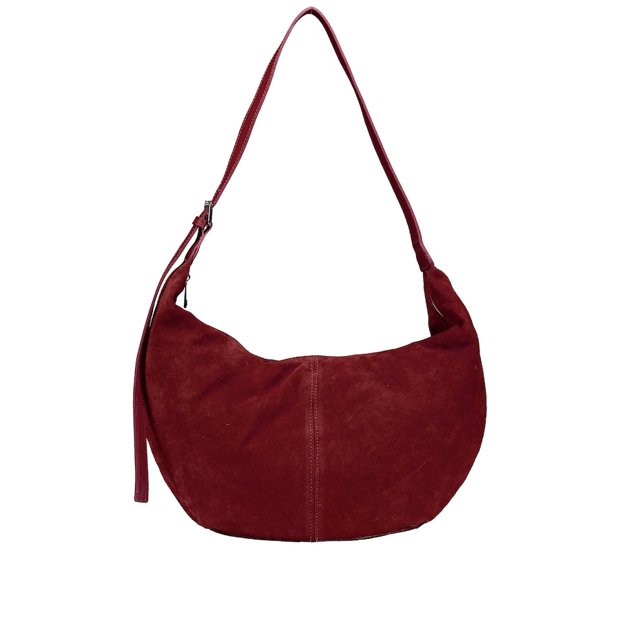 Hausfelder Manufaktur Beuteltasche Velours Weinrot Damen