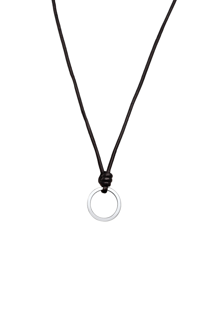 Elli Charmträger Textilband 925 Silber Schwarz Damen