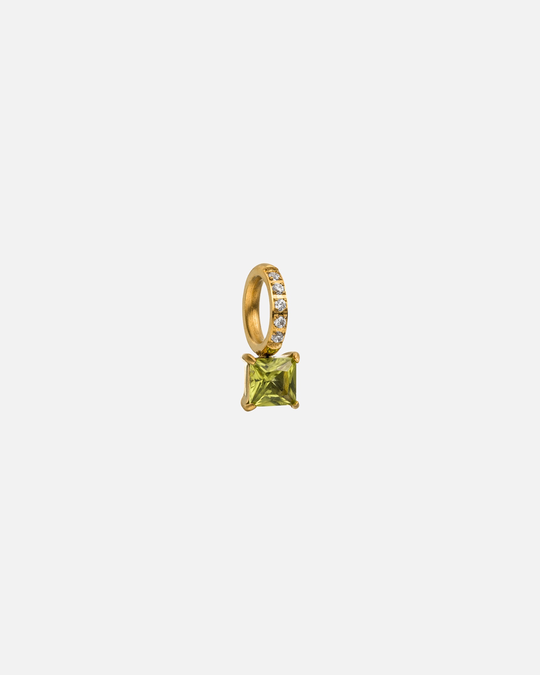 Schmuckanhänger für Unisex Purelei Geburtsstein August Peridot Charm 100% Edelstahl Gold