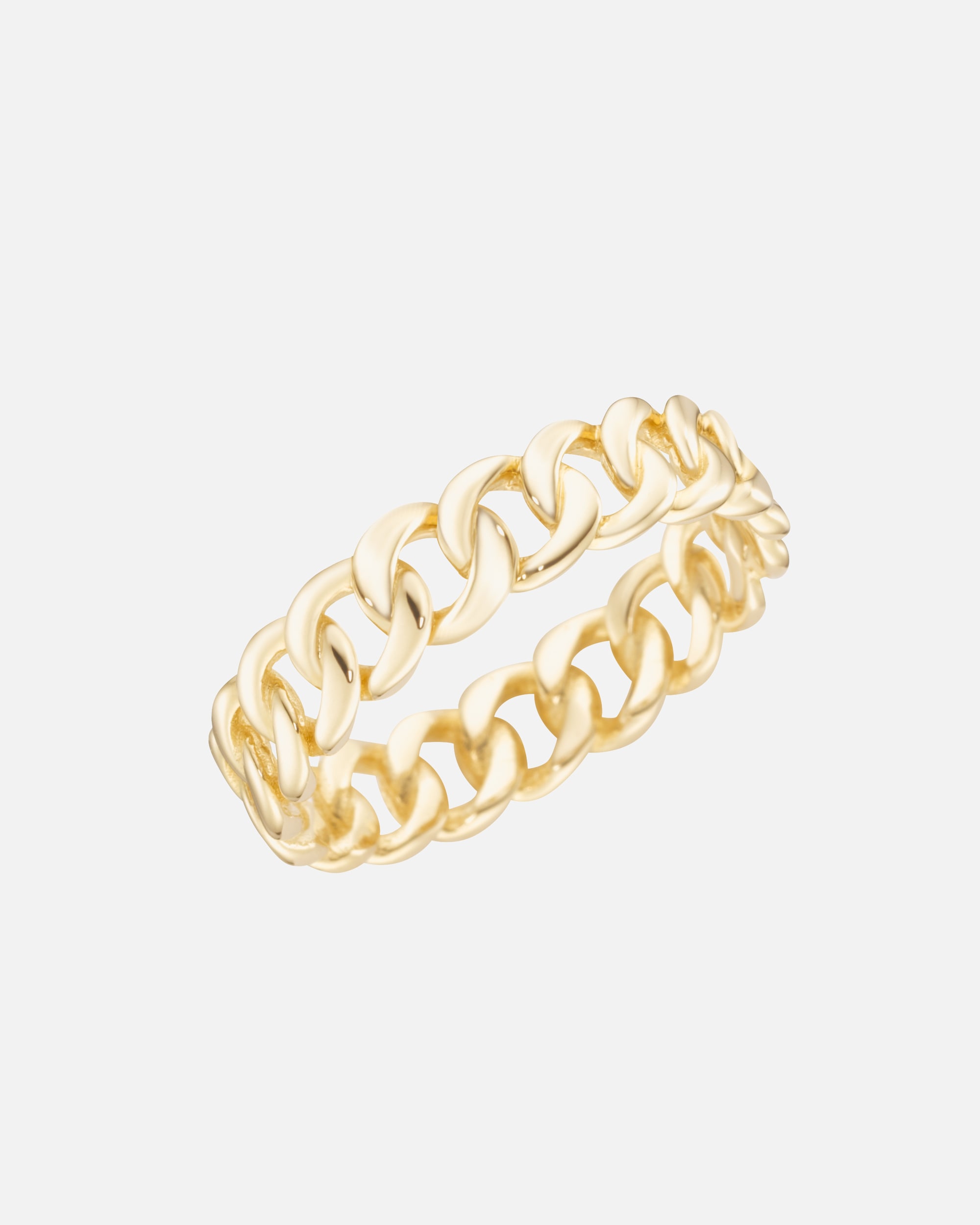 Ring für Weiblich Luigi Merano Ring mit Panzerketten-Design, Gold 375 54
