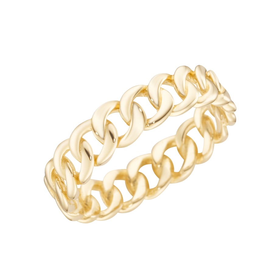 Luigi Merano Ring mit Panzerketten-Design, Gold 375 54 Damen