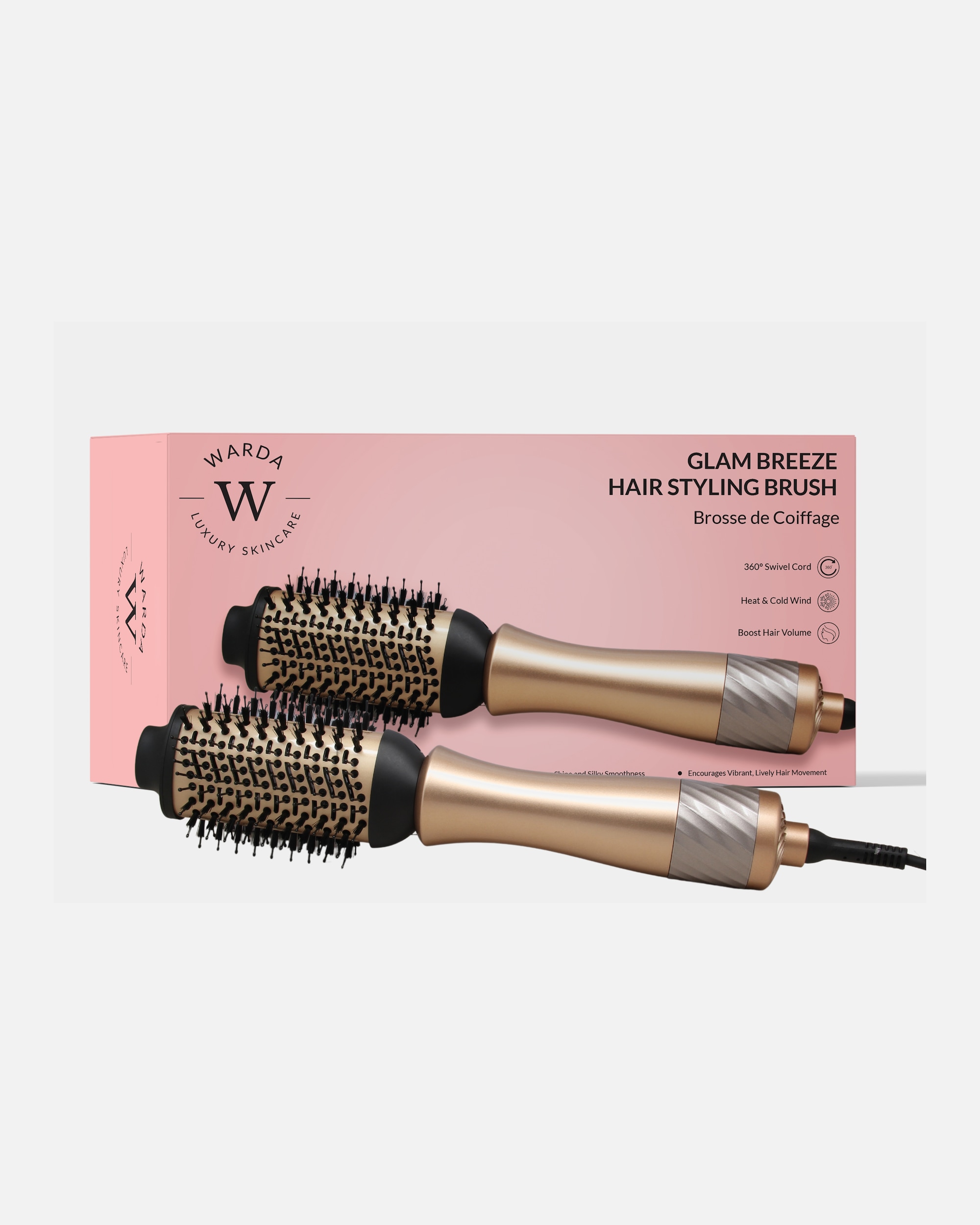 Warmluftbürste für Weiblich WARDA LUXURY SKINCARE Glam Breeze Bürste 1 Stück Stück