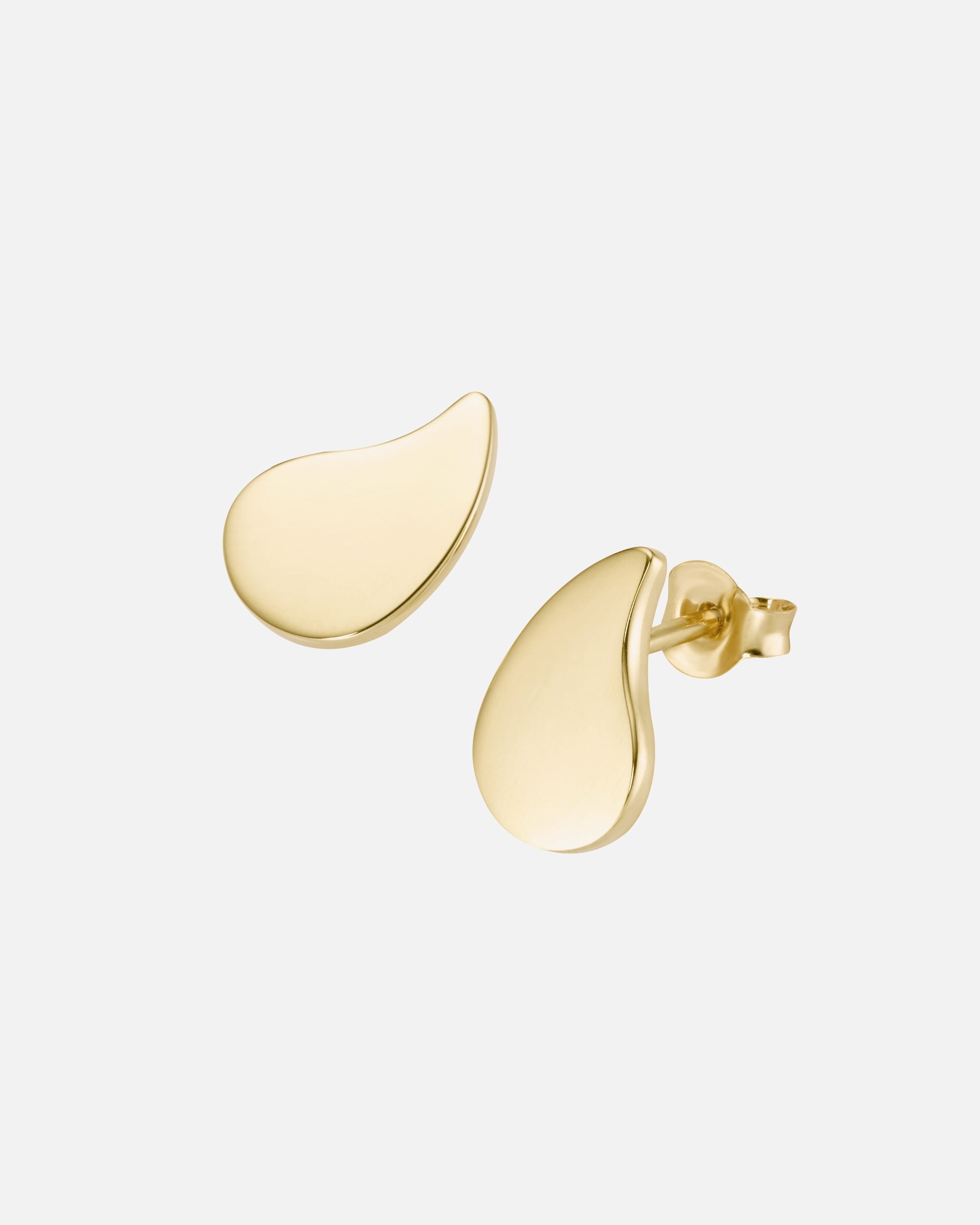 Ohrringe für Unisex Giorgio Martello Milano Ohrstecker Tropfenform, Silber 925 Gold