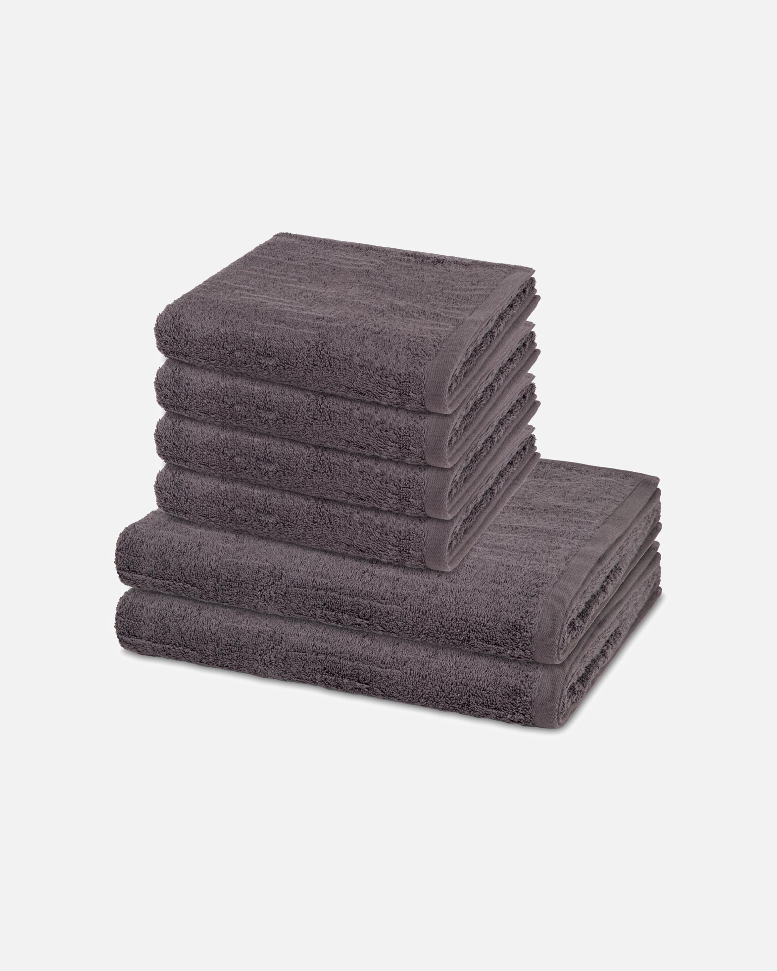 Handtuch für Unisex ROSS Handtuch-Set Premium (6-teilig) Schiefer