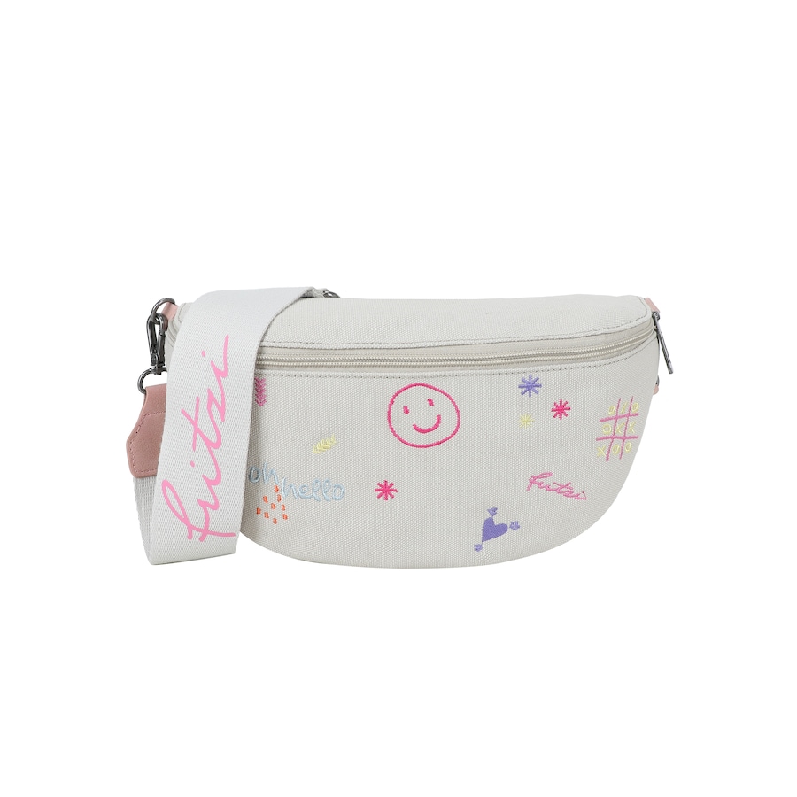 Fritzi aus Preußen Crossbody-Tasche Bum Bag Medium Limited Embro Fun mit tollen Stickdetails braun Grau Damen