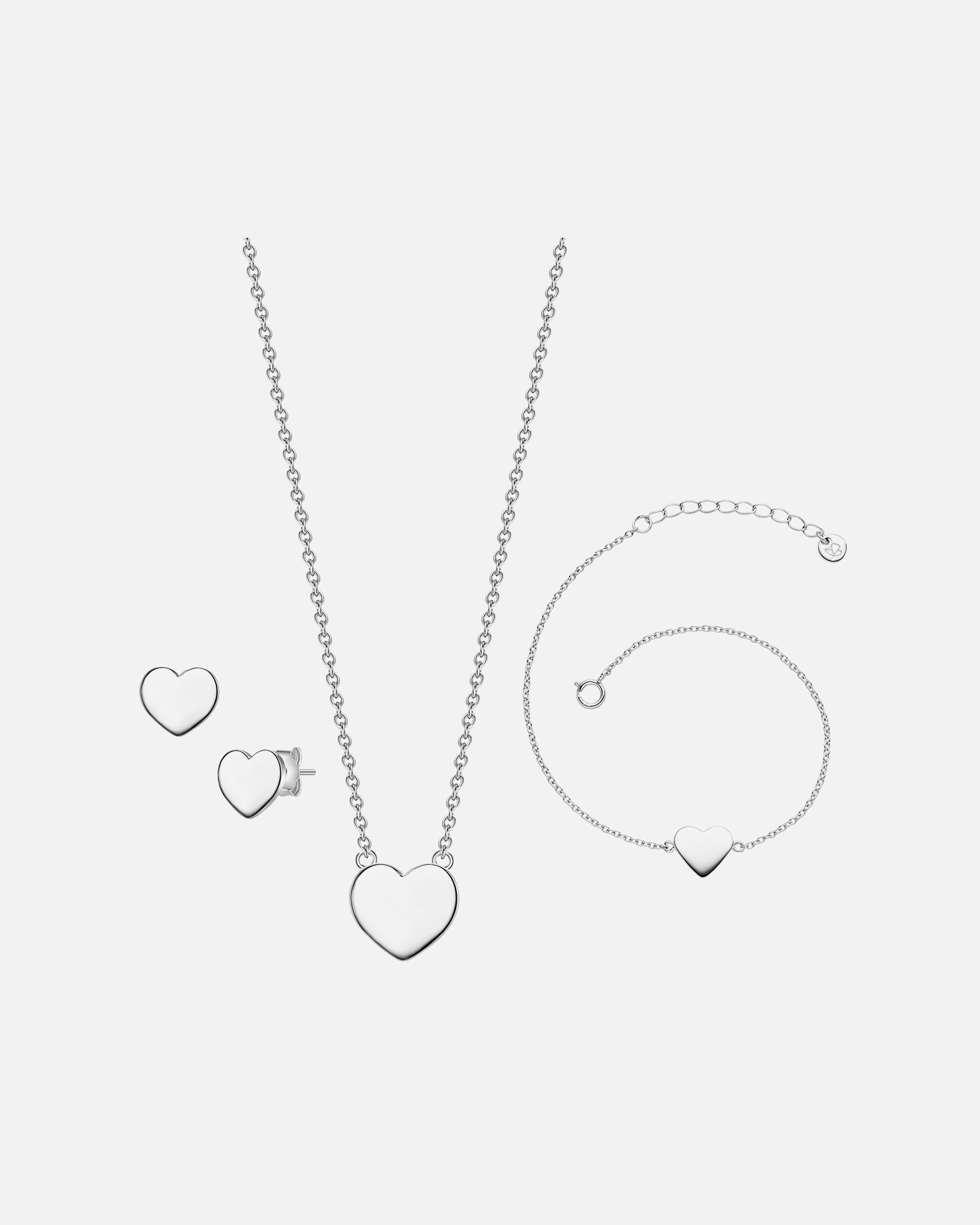 Schmuckset für Weiblich Glanzstücke München Schmuckset Sterling Silber in Silber 11,1/9,0 mm