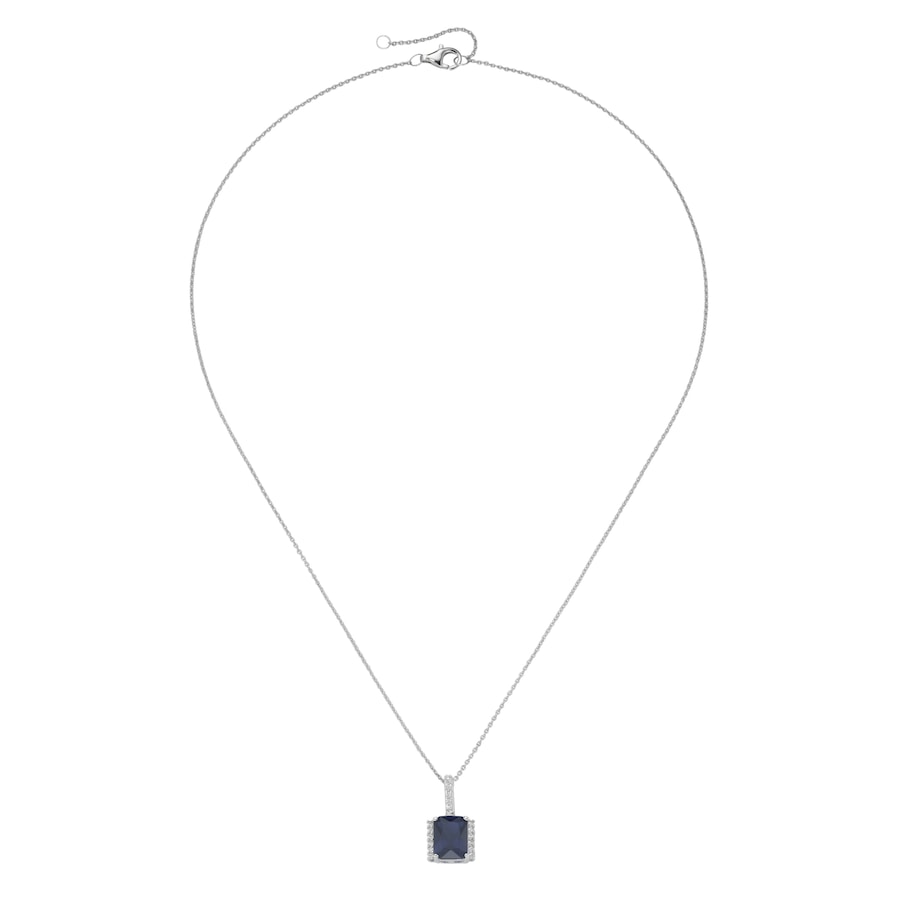 Smart Jewel Kette Anhänger m. Zirkonia, Silber 925/- Blau